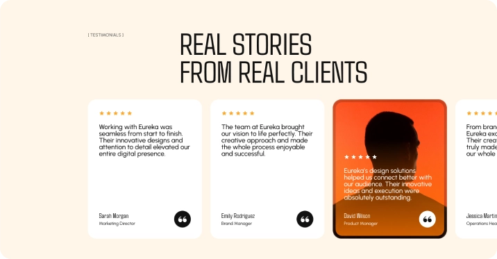 Divi Horizontal Scroll Animatio Example