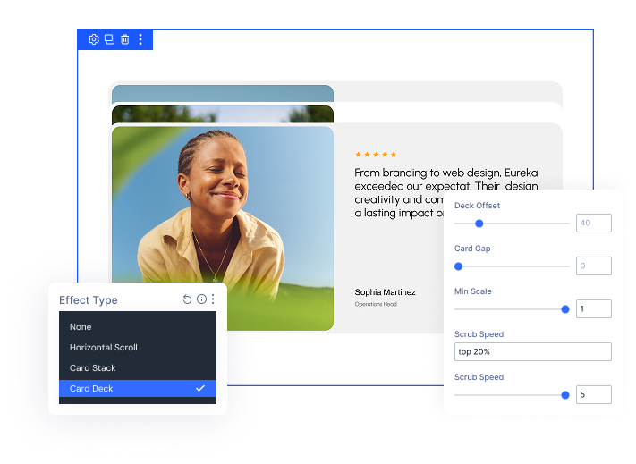 divi-card-deck-animation Divi Card Deck Animation by DiviMotion