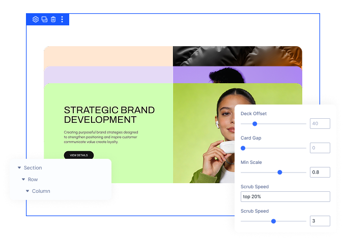 divi-card-deck-scroll-animation-styles Divi Card Deck Scroll Animation Styles by DiviMotion
