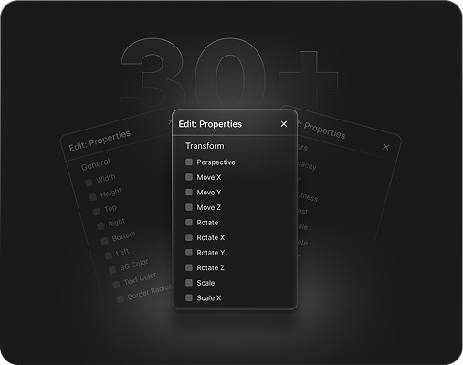 DiviMotion Animation Properties for Divi Website