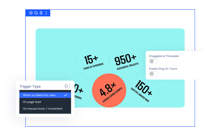divi-gravity-box-interaction-settings Divi Gravity Box drag and throw settings