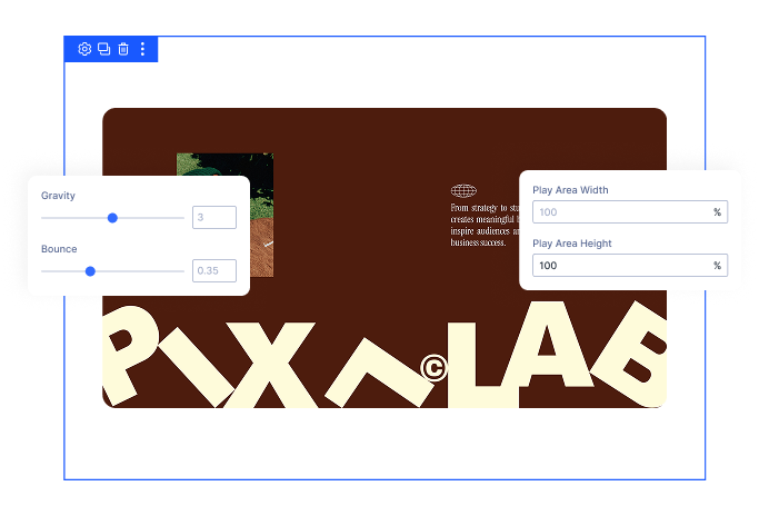divi-gravity-box-physics-settings Divi Gravity Box physics settings