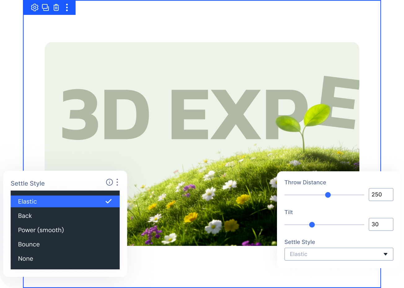 Divi Horizontal Scrolling Text Animation Premade Layouts by DiviMotion